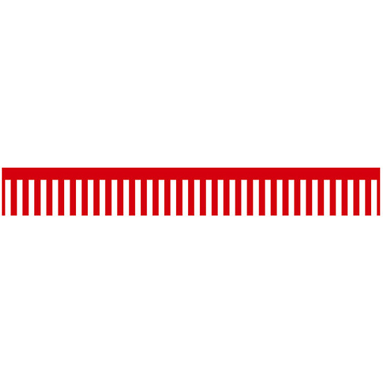 ロール幕 (3889) 紅白幕 H300×W7800mm - 販促用品通販のサインモール