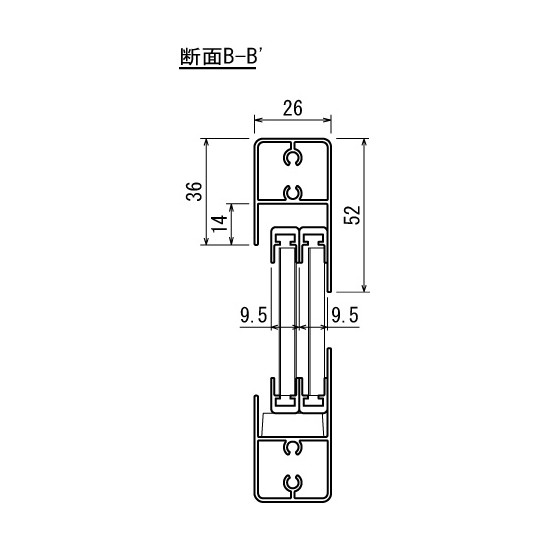 ■断面図B