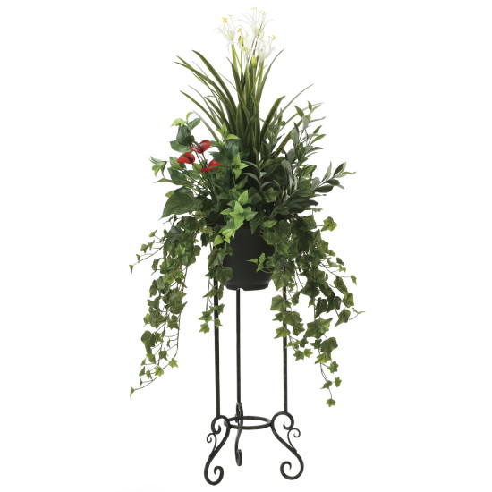 光触媒 人工観葉植物 造花 グリーンスタンドユッカ1.35 (高さ135cm)