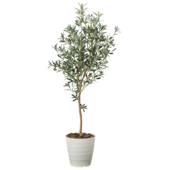 光触媒 人工観葉植物 造花 オリーブツリー 1.6 (高さ160cm)