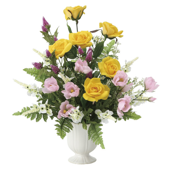 光触媒 人工観葉植物 造花 プリムローズ (高さ38cm)