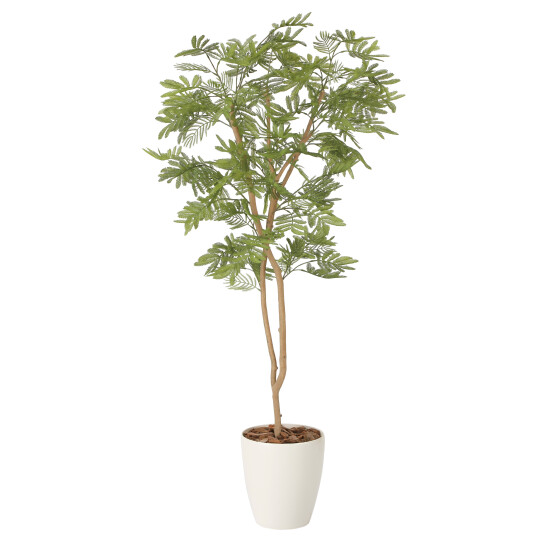 光触媒 人工観葉植物 造花 ねむの木1.3(ポリ製) (高さ130cm)