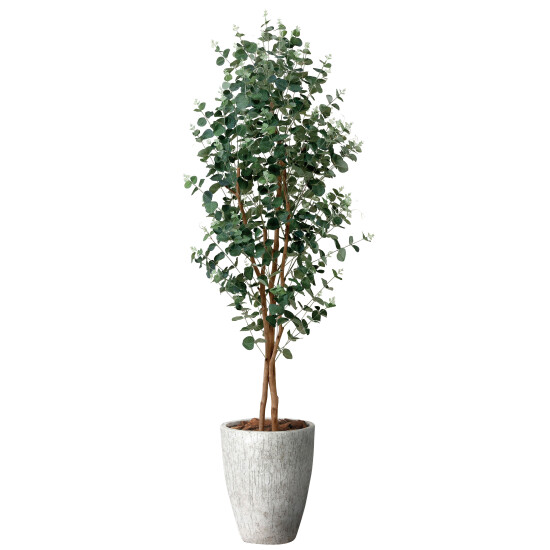 光触媒 人工観葉植物 造花 ナチュラルユーカリ1.8 (高さ180cm)