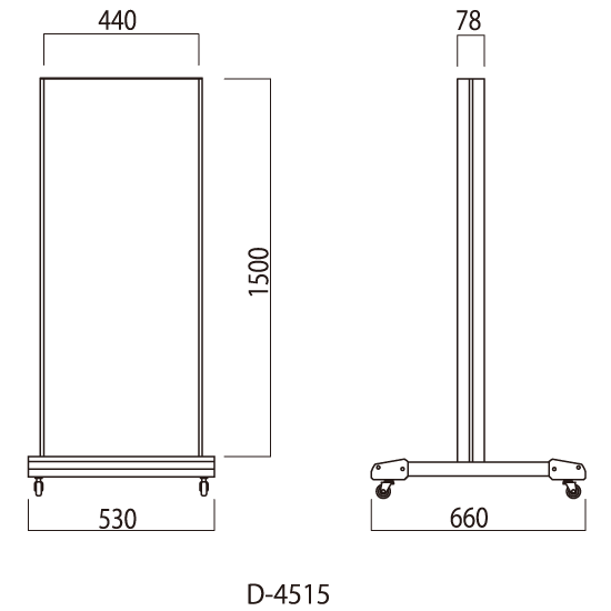 ■クロスオーバー D4515 寸法図