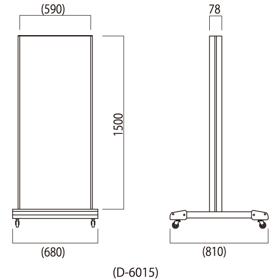 ■クロスオーバー D6015 寸法図