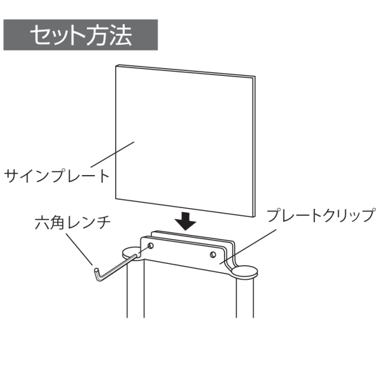 ■サインプレートの取付方法