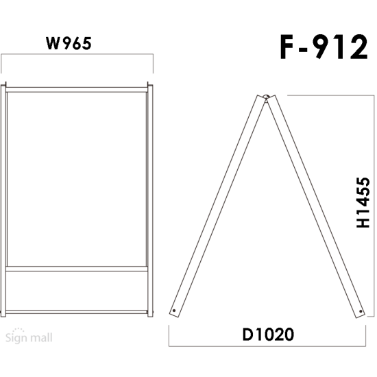 ■F-912の寸法図