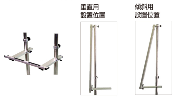 アルミポール脚(32mm角) AR連結ボード用 4面用 アジャスタータイプ 高