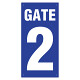 ゲート表示板　タテ　ＧＡＴＥ 2 (305-31A)