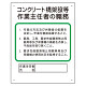 作業主任者職務板 コンクリート橋架設等 (356-33A)