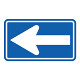 道路用標識（仮設用）矢印　←　青 (395-421)
