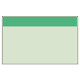 配管識別シート（大） 帯色：青緑（マンセル値1.5BG 6/10） (414-11)