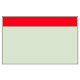 配管識別シート（大） 帯色：赤（マンセル値5R 4.5/14） (414-14)