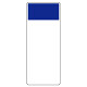 短冊型表示板 帯色：紺（マンセル値3.75PB 3/11） (422-04)