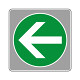 フロアカーペット用標識 矢印 大 緑 (819-575)