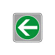 フロアカーペット用標識 矢印 小 緑 (819-585)