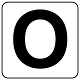 アルファベットステッカー(小)5枚入 O (845-80O)