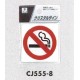 表示プレートH ドアサイン 透明ウレタン樹脂 表示:禁煙 (CJ555-8)