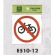 表示プレートH ピクトサイン アクリル 表示:駐輪禁止 (E510-12)
