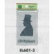 表示プレートH トイレ表示 アクリルマットグレー 表示:男性用 GENTLEMAN (EL601-3)