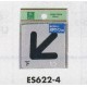 表示プレートH サインプレート 反射シート 矢印 表示:矢印 下 (ES622-4)