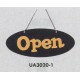 表示プレートH ドアサイン 片面Open 仕様・カラー:楕円型・イエロー (UA3020-1)