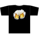 フルカラーTシャツ(フルカラー転写) ビール（イラスト） サイズ:L (22757)