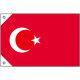 販促用国旗 トルコ サイズ:ミニ (23682)