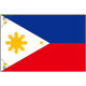 販促用国旗 フィリピン サイズ:ミニ (23718)