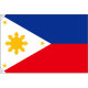 販促用国旗 フィリピン サイズ:小 (23719)