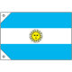 販促用国旗 アルゼンチン サイズ:ミニ (23733)