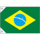 販促用国旗 ブラジル サイズ:ミニ (23736)