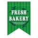 変形タペストリー FRESH BAKERY（リボンカット） カラー:緑 (5865)