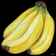 デコシール バナナ サイズ:ビッグ W600×H600 (61879)