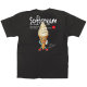 黒Tシャツ ソフトクリーム キャラクター サイズ:XL (64171)
