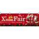 XmasFair赤 販促横幕 W1800×H600mm  (64697)