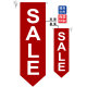 SALE ( 赤 ミドル) フラッグ(遮光・両面印刷) (67019)