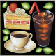ショートケーキ・コーヒー ボード用イラストシール (68530)