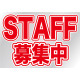 ウィンドウシール 片面印刷 表示:STAFF募集中 (6870)