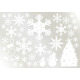 ウィンドウシール 両面印刷 クリスマス クリスマスツリー 雪の結晶 (6892)