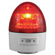 電池式LED回転灯 ニコカプセル Φ118 赤 点灯方式:手動 (VL11B-003AR)