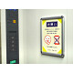 屋内用エレベーターパネル ホワイト A4 (EVPG-20R-W-A4)