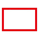 区画標識 文字無 300×450×2mm 仕様:赤枠 (143201)