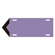 JIS配管識別標識 液体方向表示板 灰紫 サイズ: (小) 80×210×1.8mm (174310)