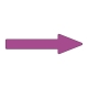 配管識別方向表示アルミステッカー赤紫矢印 10枚1組 サイズ:10×70×20×25mm (193476)