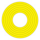 マーキングステッカー PET 100mmφ 10枚1組 カラー:黄 (208502)