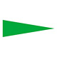 マーキングステッカー 5×15mm三角 PET 100枚1組 カラー:緑 (208701)