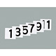 150mm角数字札 仕様:1〜12 6枚1組 (228011)