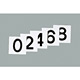 150mm角数字札 仕様:0〜9 5枚1組 (228013)