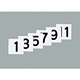 75mm角数字札 仕様:1〜12 6枚1組 (228031)